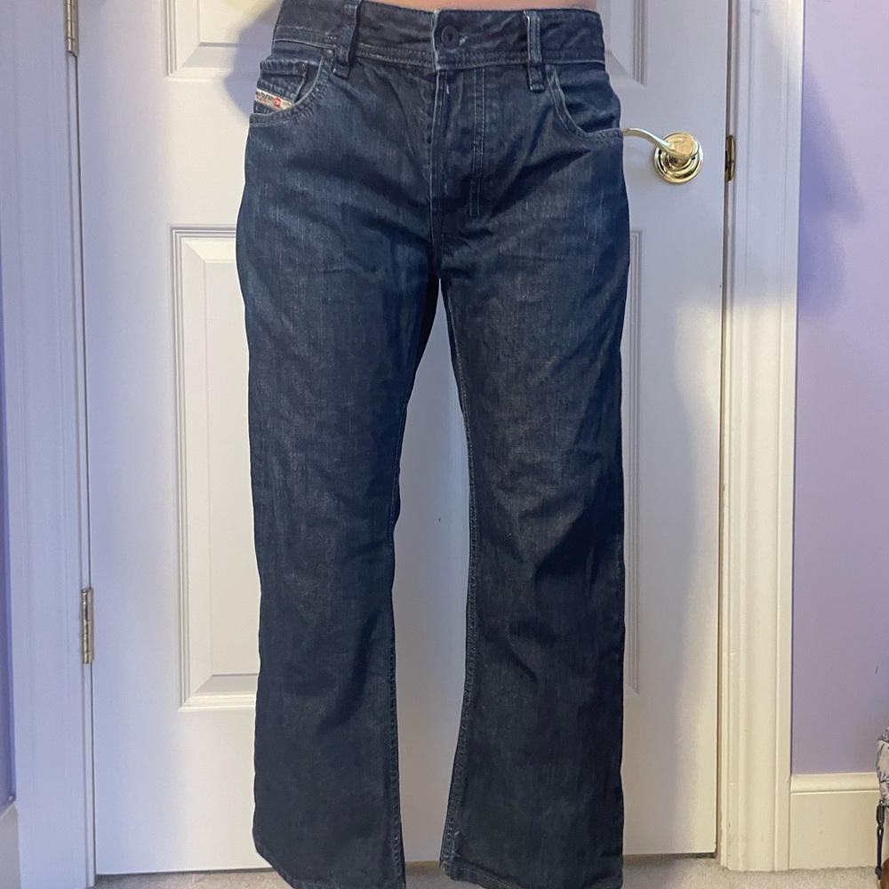 DIESEL INDUSTRY Zatiny wash 0087Z W31 L23 dark-wash denim jeans